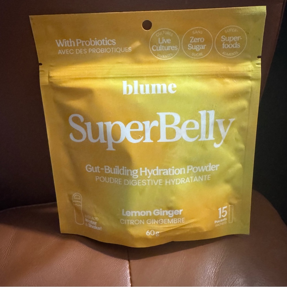 Blume SuperBelly Lemon Ginger Hydration Powder